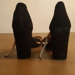 Black buckle sandals